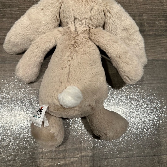 Retiring: Jellycat Bashful Bunny Tan Pink Nose 7.5" Small Plush Mini Rabbit - Picture 3 of 4